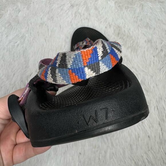 CHACO / purple blue ZX/2 cloud dual-strap adjustable sandals 7 - Picture 6 of 8